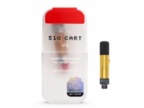 Boutiq Boutiq V1 Liquid Live Diamonds 510 Vape Cartridge 1g